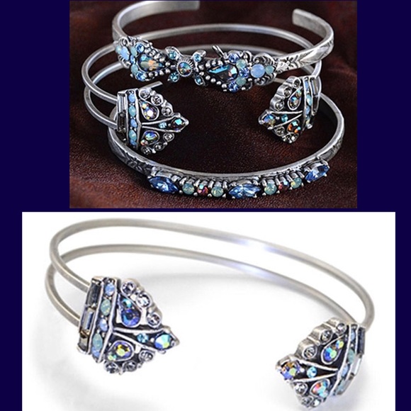 Crown Jewels Heirloom Open Cuff Bracelet,Boutique - Picture 1 of 8